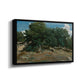 Fontainebleau: Oak Trees at Bas-Bréau, c. 1830-1835 - Floater Framed Canvas Print