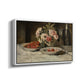 Strawberries and Champagne, c. 1881-1885 - Floater Framed Canvas Print