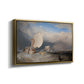 Fishing Boats with Hucksters Bargaining for Fish, 1837-1838 - Floater Framed Canvas Print