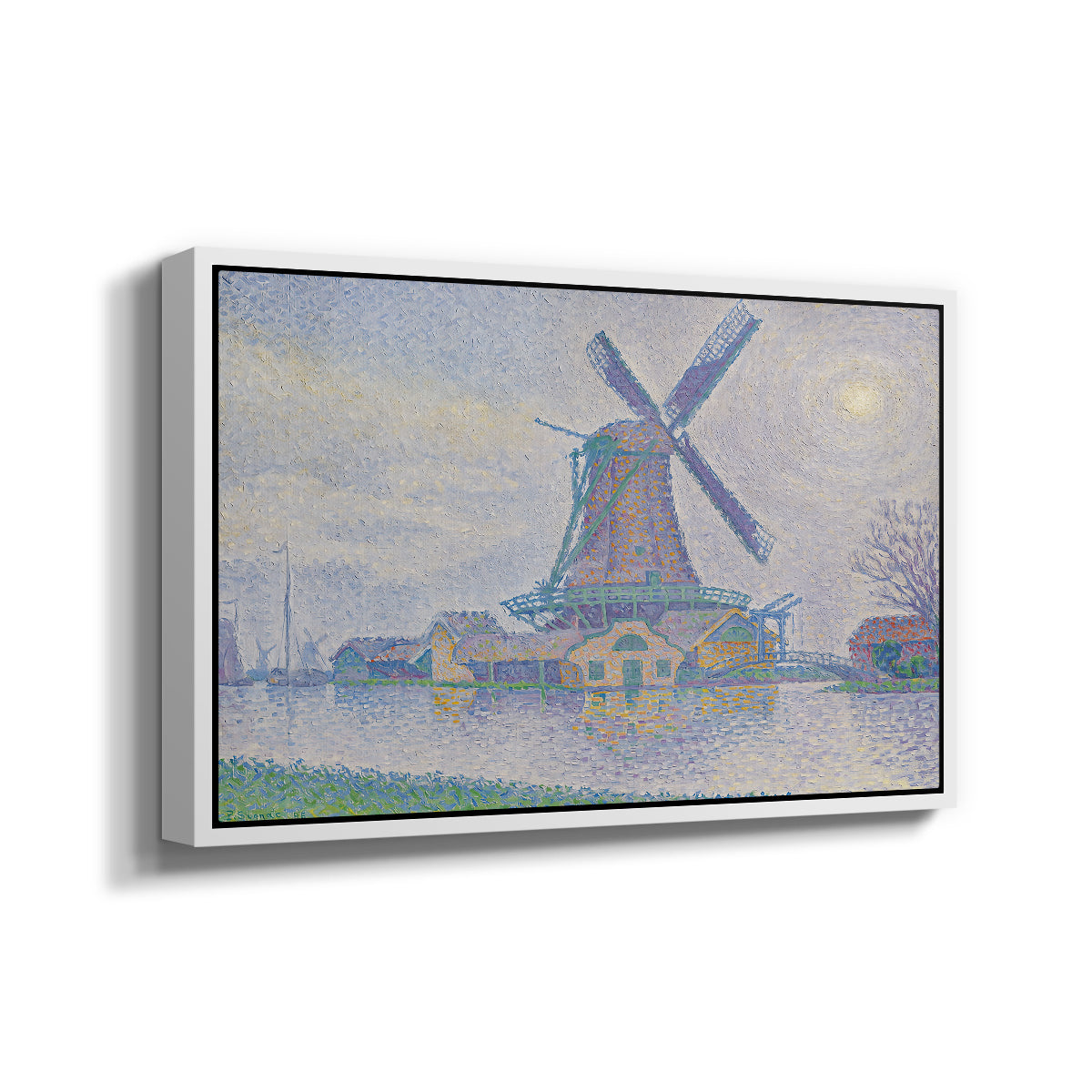 Mill of Edam (Moulin d'Edam), 1896 - Floater Framed Canvas Print