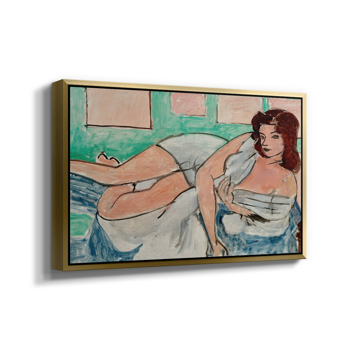 Nude in a Bathrobe (Nu au peignoir), 1941 - Floater Framed Canvas Print