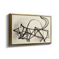 Study of a Cat (Étude de chat), 1946 - Floater Framed Canvas Print
