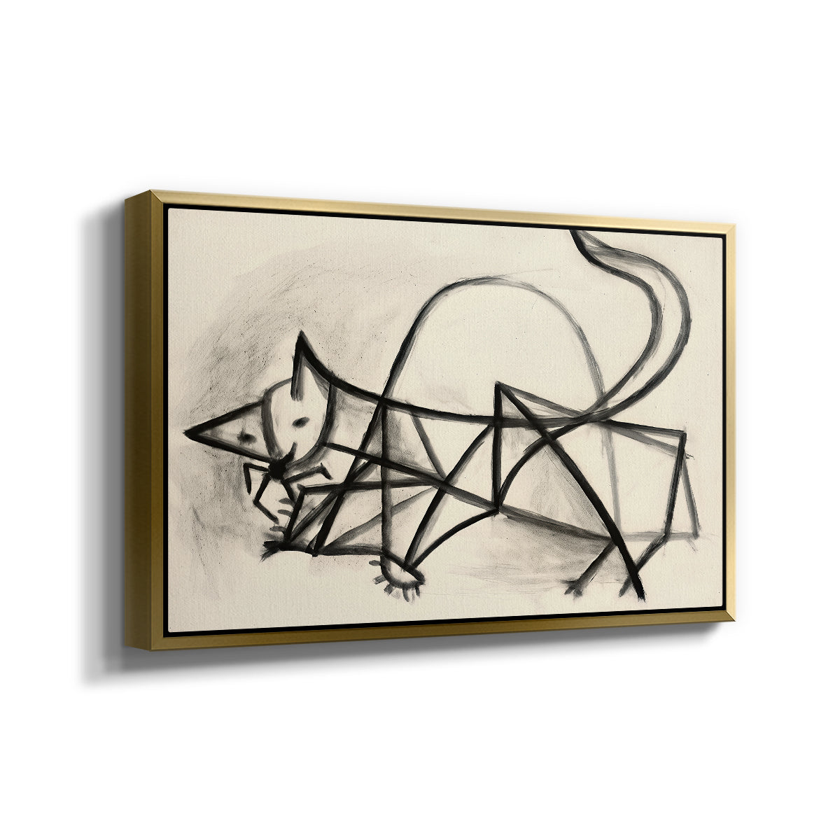 Study of a Cat (Étude de chat), 1946 - Floater Framed Canvas Print