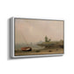 The Stranded Boat, 1863 - Floater Framed Canvas Print