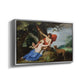 Venus and Adonis, 1632 - Floater Framed Canvas Print