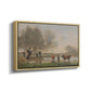 Cows in a Marshy Landscape, c. 1873-1874 - Floater Framed Canvas Print