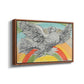 Flying Dove with Rainbow (Colombe volant à l'Arc-en-ciel), 1952 - Floater Framed Canvas Print