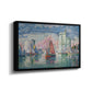 Entrance to the Port of La Rochelle, 1921 - Floater Framed Canvas Print