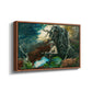 Campfire, Adirondacks, 1892 - Floater Framed Canvas Print