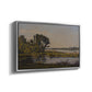 Landscape with a River, 1892 - Floater Framed Canvas Print