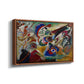 Fragment 2 for Composition VII, 1913 - Floater Framed Canvas Print