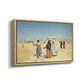 View from the Desert of Cairo with Citadel and Mamluk Tombs in the Background, c. 1889-1890 - Floater Framed Canvas Print