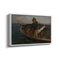 Fishermen from Rügen, 1882 - Floater Framed Canvas Print
