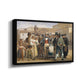 A Charlatan Selling Blacking in the Piazza Barberini in Rome, c. 1840-1849 - Floater Framed Canvas Print