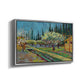 Orchard in Blossom, Bordered by Cypresses, 1888 - Floater Framed Canvas Print