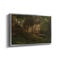 German Farm, 1859 - Floater Framed Canvas Print