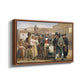 A Charlatan Selling Blacking in the Piazza Barberini in Rome, c. 1840-1849 - Floater Framed Canvas Print