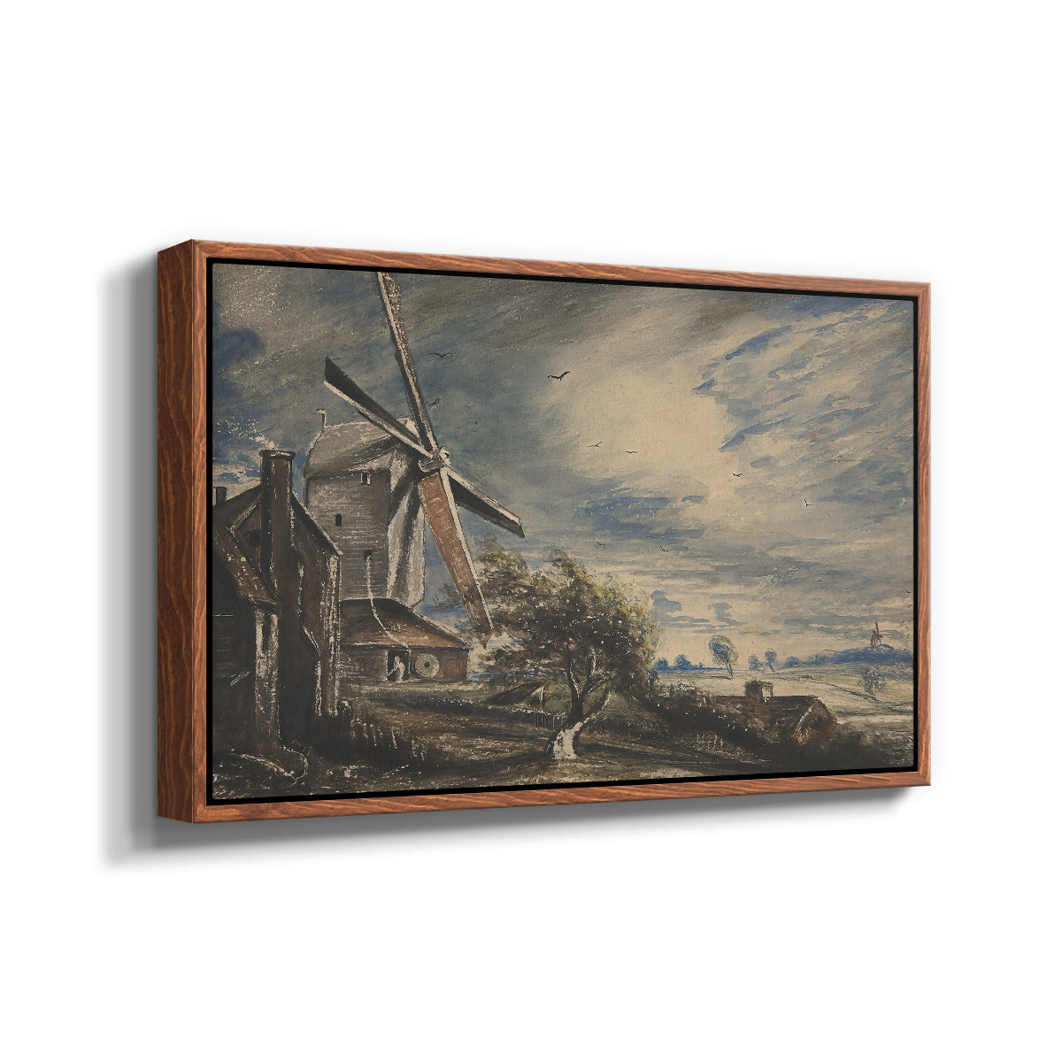 A Mill Near Colchester, c. 1833 - Floater Framed Canvas Print