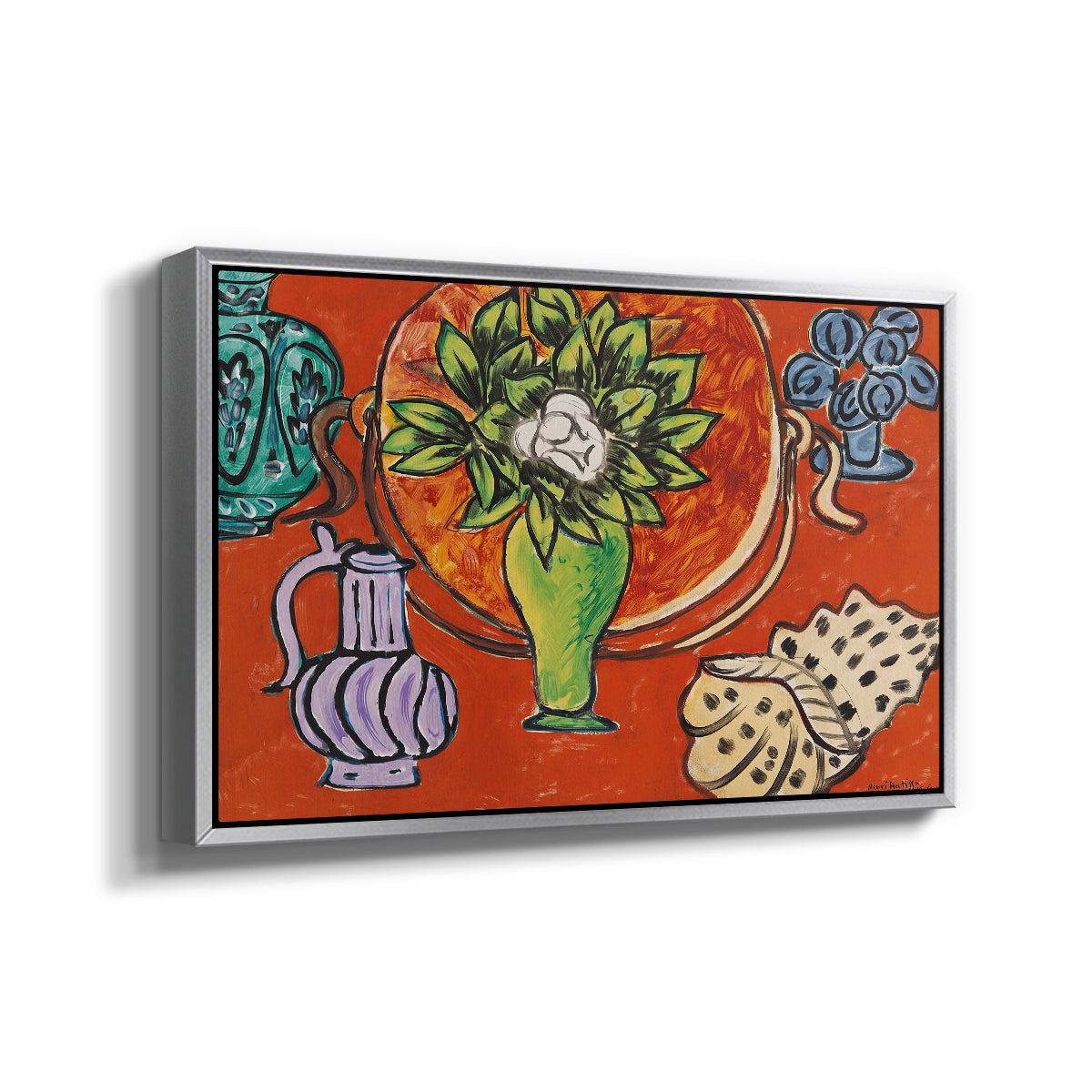 Still Life with a Magnolia (Nature morte au magnolia), 1941 - Floater Framed Canvas Print