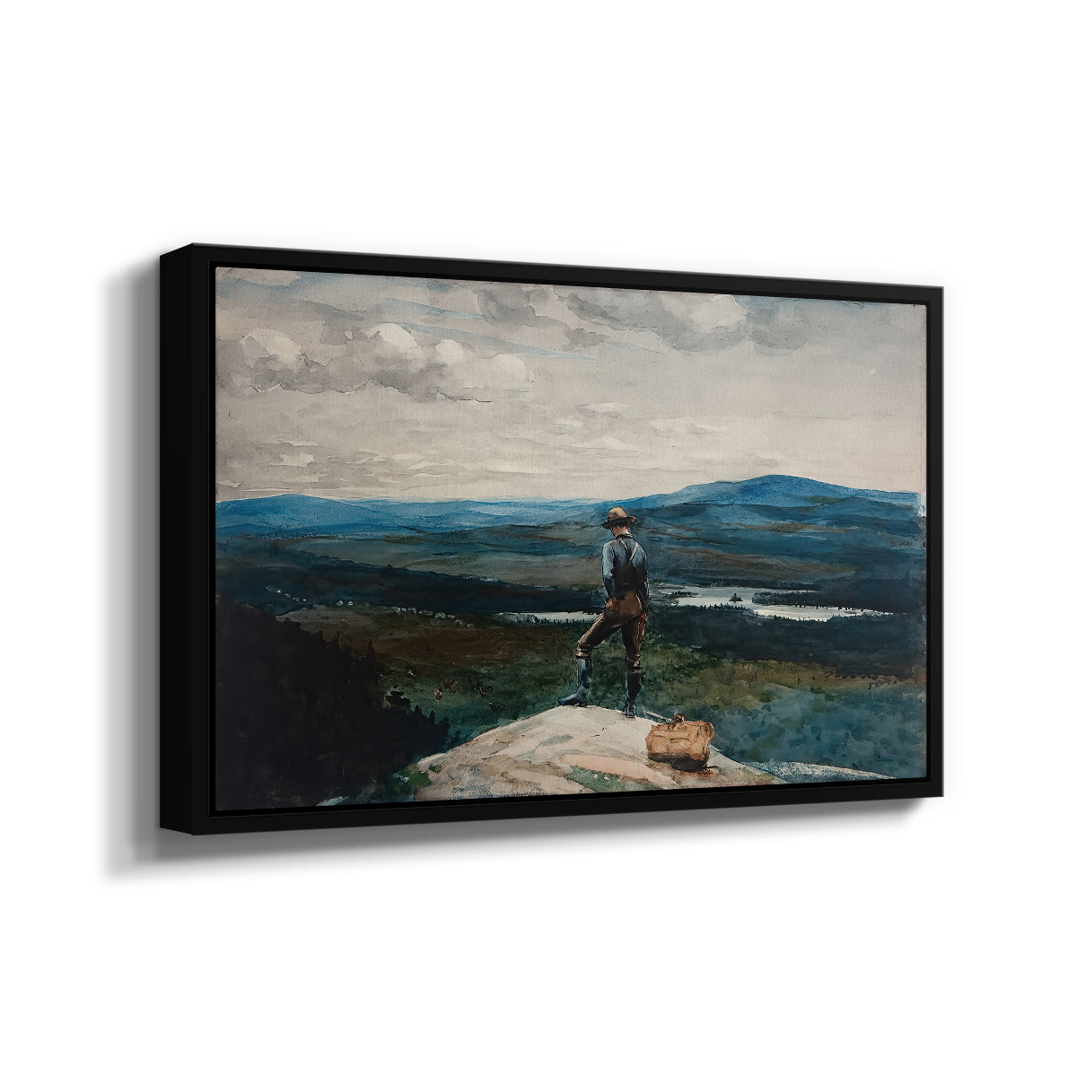 The Ranger, Adirondacks, 1882 - Floater Framed Canvas Print