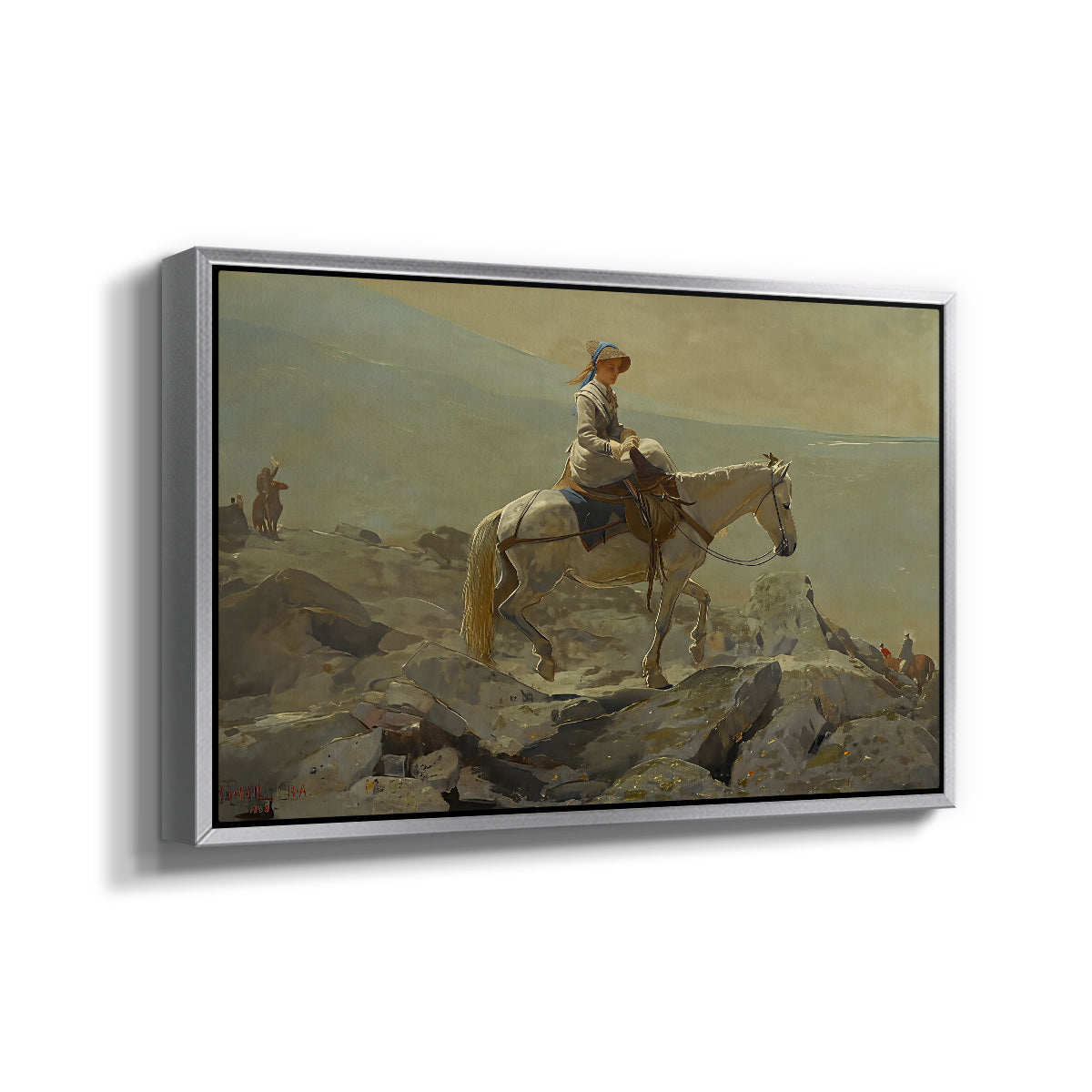 The Bridle Path, White Mountains, 1868 - Floater Framed Canvas Print