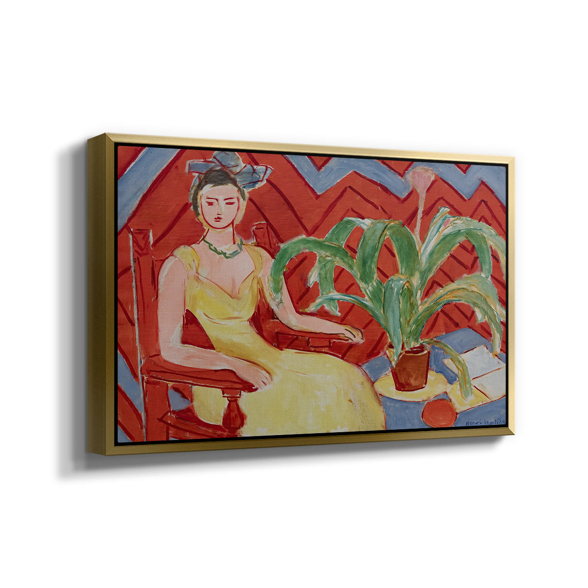 Michaella, 1943 - Floater Framed Canvas Print