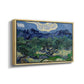 Olive Trees with the Alpilles in the Background, 1889 - Floater Framed Canvas Print