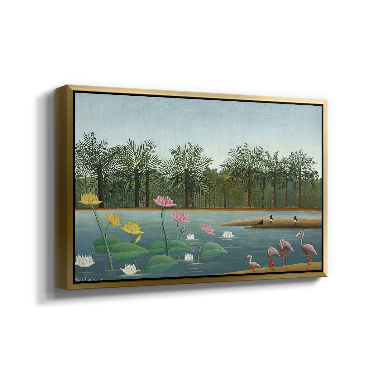 The Flamingoes (Les Flamants), 1907 - Floater Framed Canvas Print