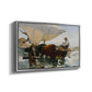 The Return from Fishing: Hauling the Boat, 1894 - Floater Framed Canvas Print