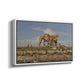 On the Banks of the Nile, Upper Egypt, 1876 - Floater Framed Canvas Print