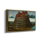 The Tower of Babel, c. 1568 - Floater Framed Canvas Print