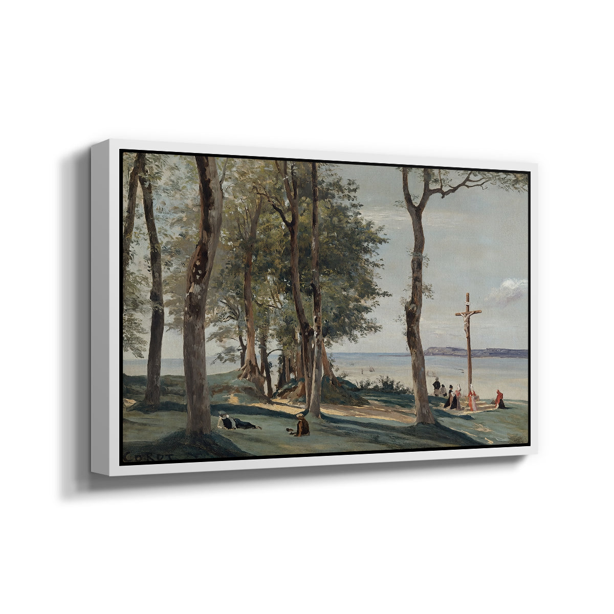 A Calvary on the Cote de Grace, c. 1829 - Floater Framed Canvas Print