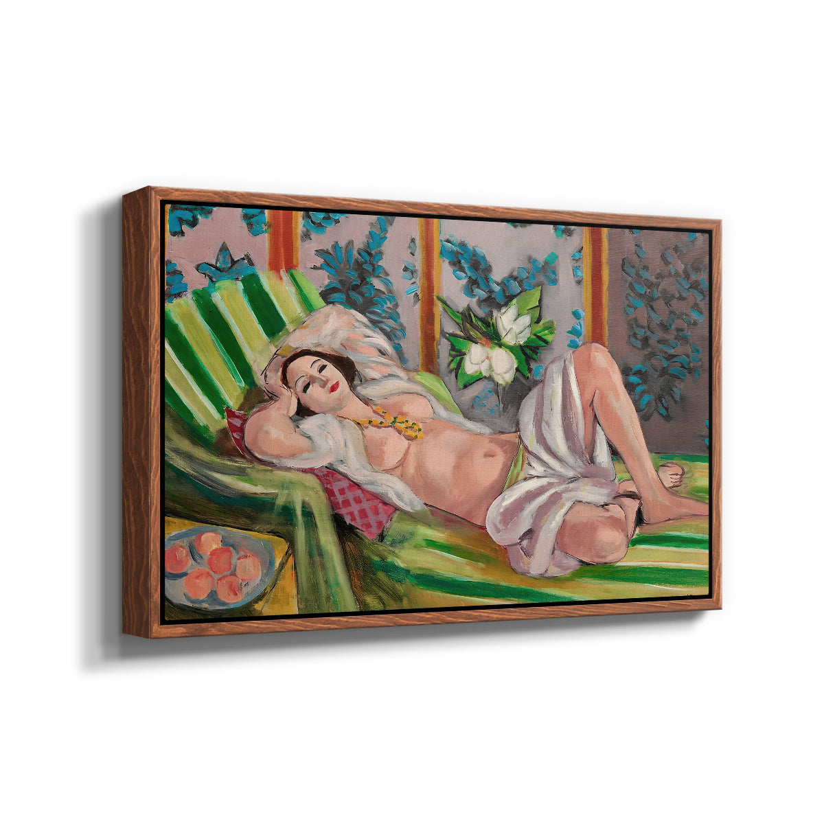 Odalisque Couchée Aux Magnolias, c. 1923 - Floater Framed Canvas Print