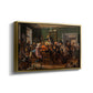 An Auction Scene, 1835 - Floater Framed Canvas Print