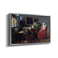 The Glass of Wine, c. 1660 - Floater Framed Canvas Print