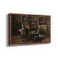 The Studio of Ferdinand De Braekeleer I, Father of the Painter, c. 1873-1885 - Floater Framed Canvas Print