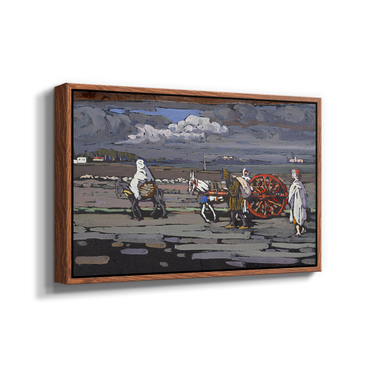 Country Road (Landstrasse), 1905 - Floater Framed Canvas Print