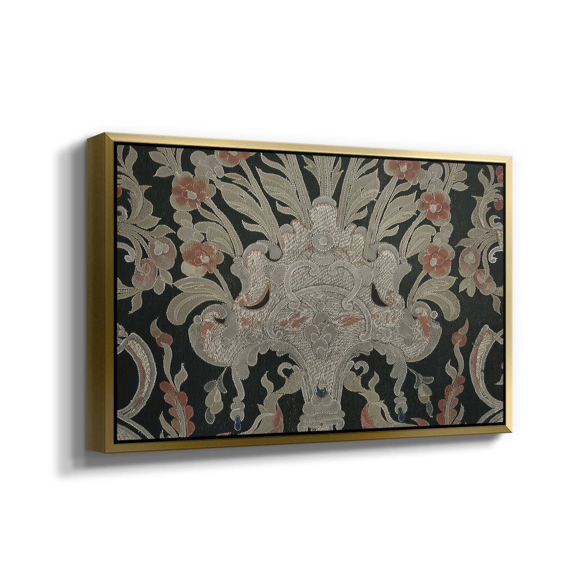 Hanging (Printed Textile), c. 18th Century - Floater Framed Canvas Print