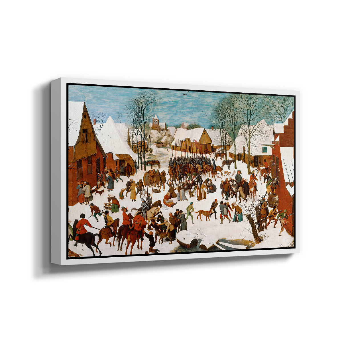 Massacre of the Innocents, c. 1565-1567 - Floater Framed Canvas Print