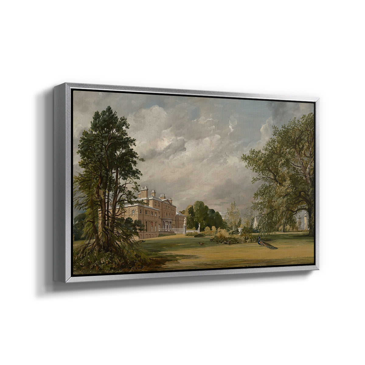 Malvern Hall, 1821 - Floater Framed Canvas Print