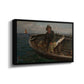 Fishermen from Rügen, 1882 - Floater Framed Canvas Print