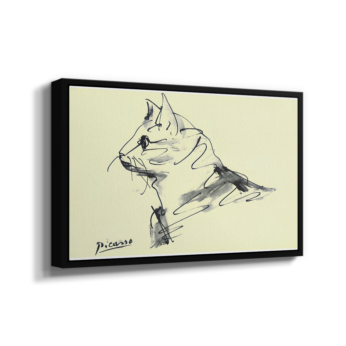 Cat (Le chat), c. 1961 - Floater Framed Canvas Print