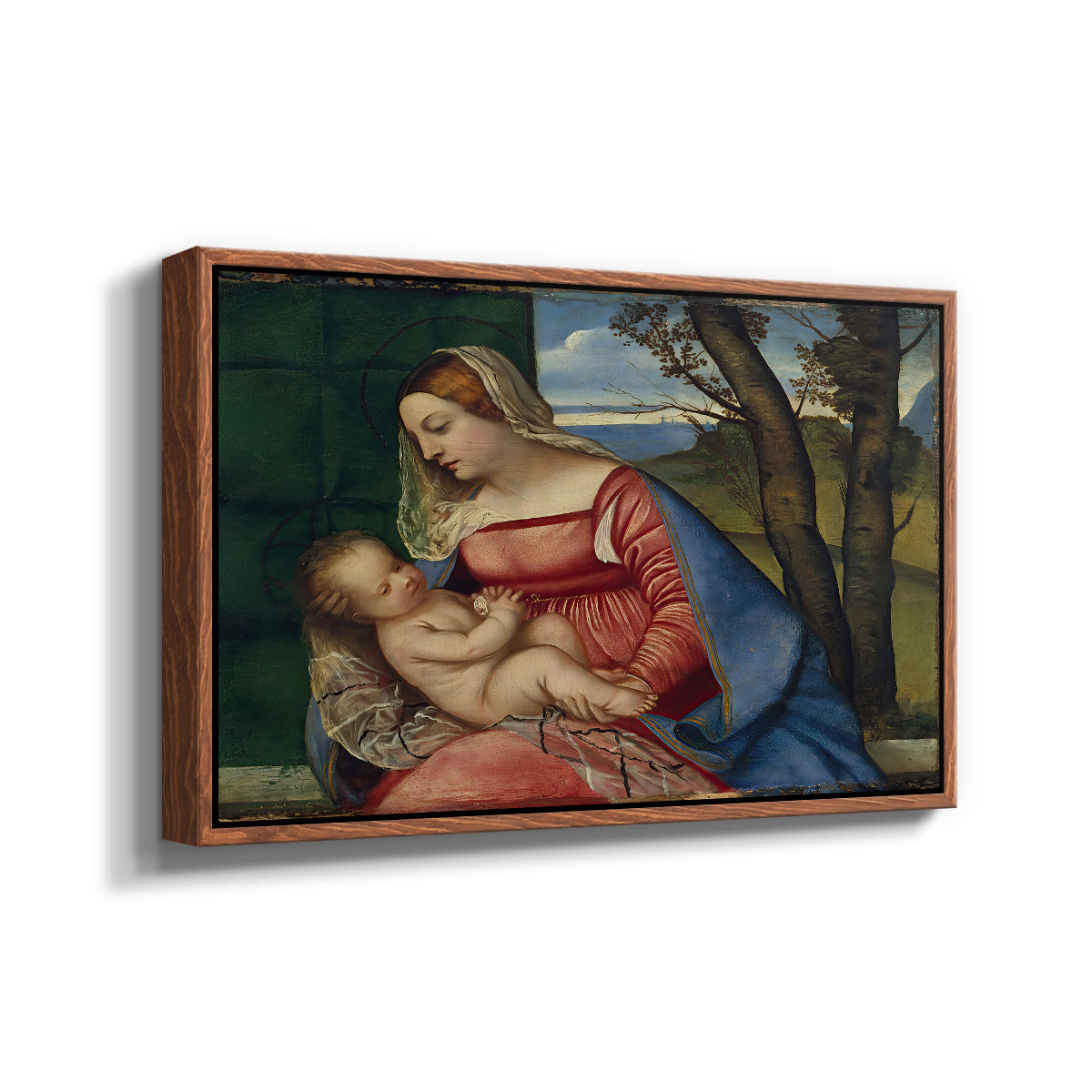 Madonna and Child, c. 1508 - Floater Framed Canvas Print