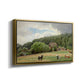 Farm with Grazing Cows (Bondegård med beitende kuer), 1892 - Floater Framed Canvas Print