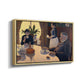 The Dining Room (Breakfast), 1886-1887 - Floater Framed Canvas Print