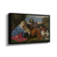 The Holy Family with a Shepherd, c. 1510 - Floater Framed Canvas Print
