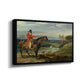 John Levett Hunting at Wychnor, Staffordshire, 1818 - Floater Framed Canvas Print