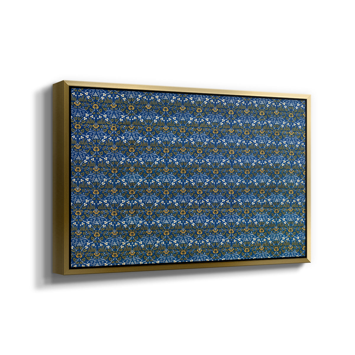 Eyebright, Green and Yellow Design, c. 1883 - Floater Framed Canvas Print