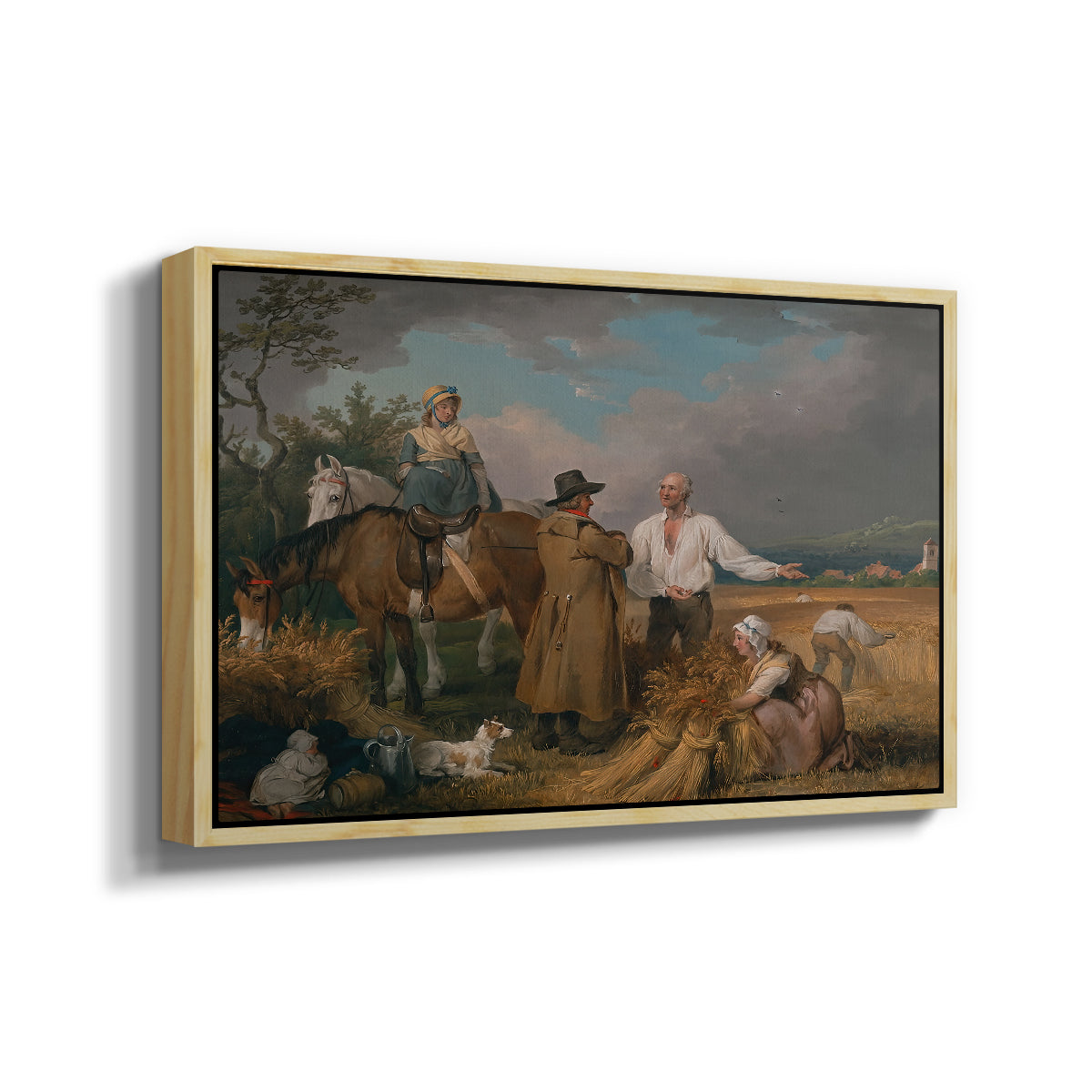 The Reapers, 1800 - Floater Framed Canvas Print