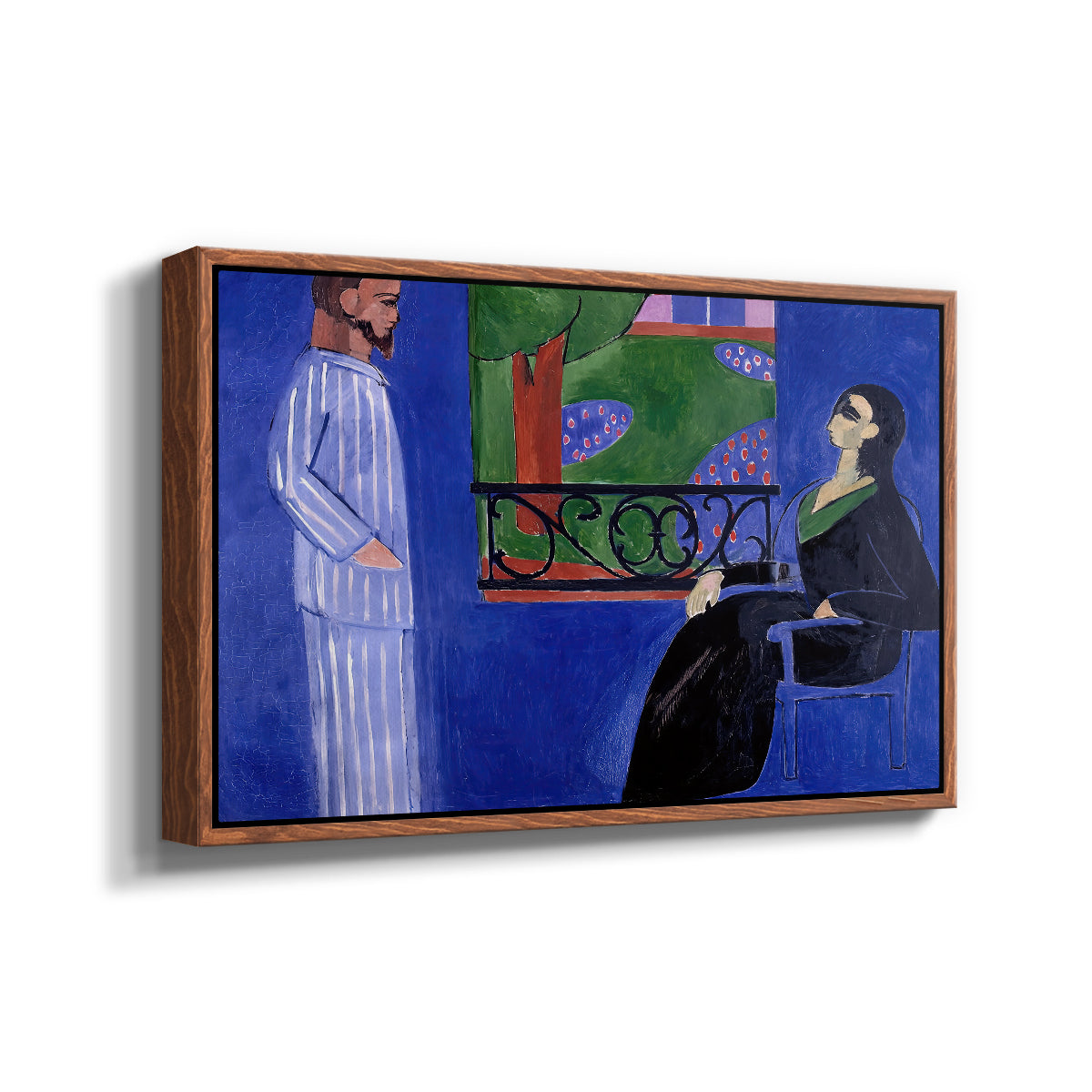 The Conversation, c. 1908-1912 - Floater Framed Canvas Print